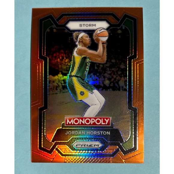 Seattle Storm ,Jordan Horston 2024 WNBA Prizm Monopoly ORANGE Prizm /124  SP#64 - Picture 2 of 3